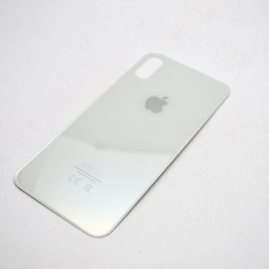 Задня кришка iPhone XS Silver (з великим отвором під камеру)