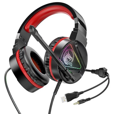 Навушники провідні ігрові Hoco W104 Drift gaming Red