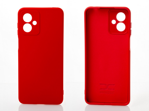 Чехол накладка Silicon Case Full Camera для Moto G14 Red/Красный