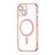 Чехол накладка with MagSafe Clear Case Magnetic для Apple iPhone 15 Pink (Розовый)