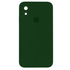 Чехол накладка Silicon case Full Square для iPhone Xr Army Green