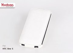 Чехол флип Yoobao Lively leather case HTC ONE S White