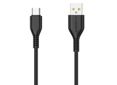 Кабель USB Florence Wizer Type-C 1m 2.4A Black (FL-2111-KT)