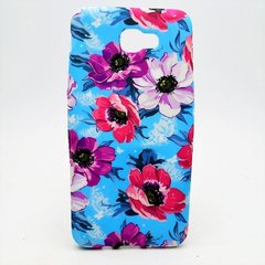 Чехол с цветами Fashion Flowers Case Samsung G570 Galaxy J5 Prime Blue-Red