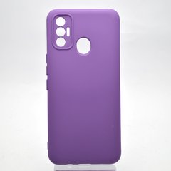 Чехол накладка Silicon Case Full Cover для Tecno Spark 7 KF6n Purple/Фиолетовый