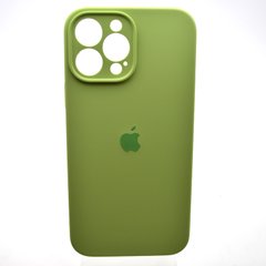 Силиконовый чехол накладка Silicon Case Full Camera для iPhone 13 Pro Max Mint Green