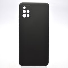 Чехол накладка Silicon Case Full Camera Galaxy A515 Samsung A51 Black