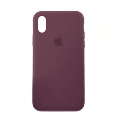 Чехол накладка Silicon Case Full Cover для iPhone X/iPhone Xs Maroon