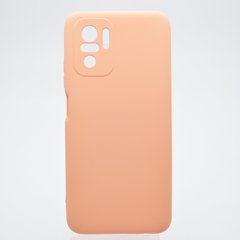 Чехол накладка Silicon Case Full Camera для Xiaomi Redmi Note 10/Redmi Note 10s Peach/Бежевый