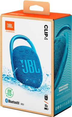 Портативна колонка JBL Clip 4 Eco Blue (JBLCLIPECO4BLU)