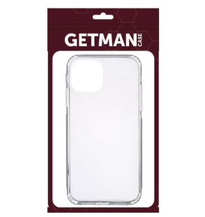Силіконовий прозорий чохол накладка TPU WXD Getman для iPhone 14 Plus Transparent/Прозорий