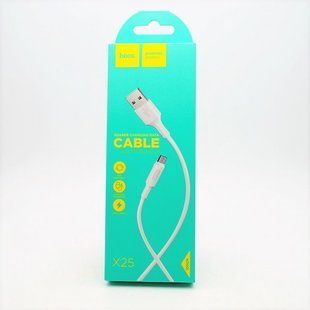Шнур для зарядки телефона HOCO X25 "Soarer" USB-micro USB White