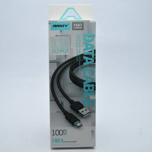 Кабель ANSTY Z-021-A Micro USB QC 3.1A 1M White