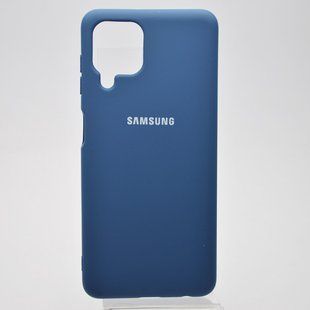 Чехол накладка Full Silicon Cover для Samsung A225 Galaxy A22 Navy Blue