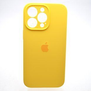Силіконовий чохол накладка Silicon Case Full Camera для iPhone 13 Pro Max Yellow