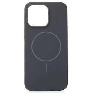 Чехол накладка Silicon Case Slim MagSafe для Apple iPhone 16 Pro Charcoal Gray