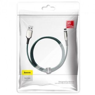 Кабель Baseus Zinc Magnetic Lightning Cable 2.4A 1m Green