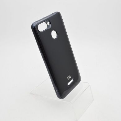 Чехол глянцевый с логотипом Glossy Silicon Case для Xiaomi Redmi 6 Black