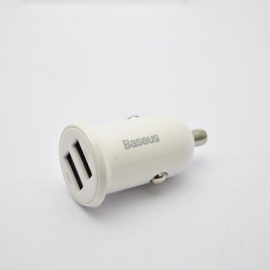 Автомобільна зарядка Baseus Grain Pro Car Charger (Dual USB 4.8A) White (CCALLP-02)