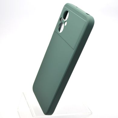 Чехол накладка Silicon Case Full Cover для Xiaomi Poco M5 Forest Green