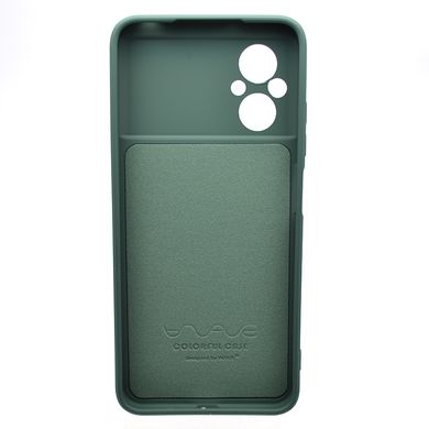 Чехол накладка Silicon Case Full Cover для Xiaomi Poco M5 Forest Green