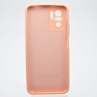 Чохол накладка Silicon Case Full Camera для Xiaomi Redmi Note 10/Redmi Note 10s Peach/Бежевий