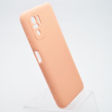 Чохол накладка Silicon Case Full Camera для Xiaomi Redmi Note 10/Redmi Note 10s Peach/Бежевий