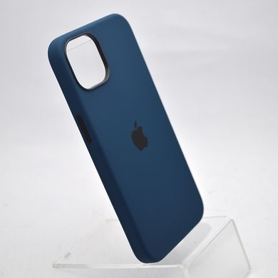 Чехол накладка Silicon Case с MagSafe Splash Screen для iPhone 13 Abyss Blue