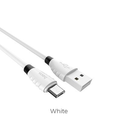 Кабель Hoco X27 Excellent Charge MicroUSB 2.4A 1.2m Білий
