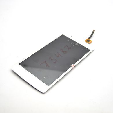 Дисплей (екран) LCD Lenovo A2010 (Smartphone) з White touchscreen Original