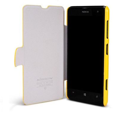 Чехол книжка Nillkin Fresh Series Nokia Lumia 625 Yellow