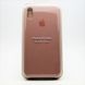 Чехол накладка Silicon Case for iPhone XS Max 6.5" Pink Sand (19) (C)