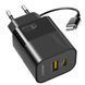Сетевое зарядное устройство ANSTY AY-020 with Type-C to Type-C cable 33W PD + QC3.0 CE Черный