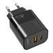 Сетевое зарядное устройство ANSTY AY-020 with Type-C to Type-C cable 33W PD + QC3.0 CE Черный