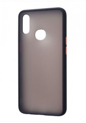 Чехол с полупрозрачной задней крышкой Matte Color Case TPU для Samsung Galaxy A10s (A107F) Black