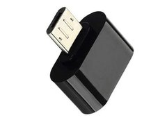 Перехідник OTG Plastic Short (USB/microUSB) Black