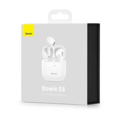 Наушники Беспроводные TWS (Bluetooth) Baseus Bowie E8 White (NGE8-02)