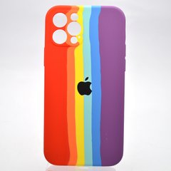 Чехол с радужным дизайном Silicon Case Rainbow Full Camera для iPhone 12 Pro №5