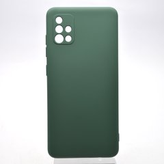 Чохол накладка Silicon Case Full Camera Galaxy A515 Samsung A51 Dark Green