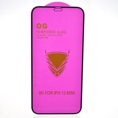 Захисне скло OG Golden Armor для iPhone 12 Mini Black