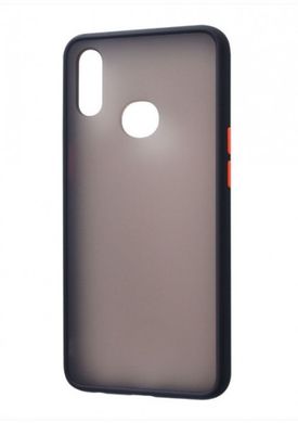 Чохол з напівпрозорою задньою кришкою Matte Color Case TPU для Samsung Galaxy A10s (A107F) Black