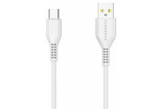 Кабель USB Florence Wizer Type-C 1m 2.4A White (FL-2111-WT)