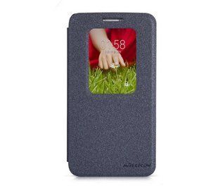 Чехол книжка Nillkin Sparkle Series LG G2 mini D618 Black Metallic
