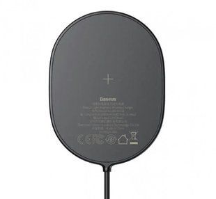 Безпровідна зарядка Baseus Light Magnetic Wireless Charger (Type-C cable 1.5 m) Black (WXQJ-01)