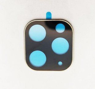 Защитное стекло на камеру для iPhone 11 Pro Max СМА (0.3mm) Gold тех. пакет