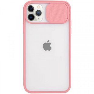 Чехол накладка TPU Camshield Matte с крышкой на камеру для iPhone 12/iPhone 12 Pro 6.1'' Pink