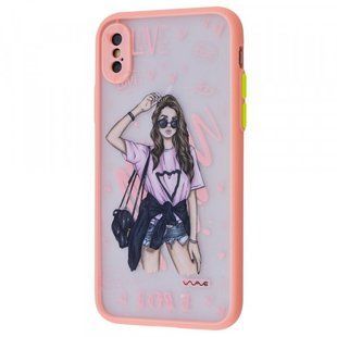 Чохол з малюнком (принтом) WAVE Cartoon Case (PC+TPU) для iPhone X/iPhone Xs (mood love)