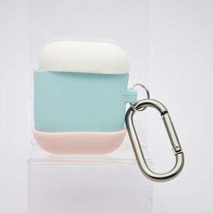 Чехол Splash of colors with sual cap для AirPods (Lovely Pink)