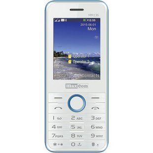 Телефон MAXCOM MM136 (White-Blue)