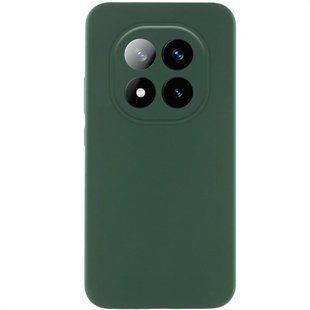 Чехол накладка Silicon Case Full Camera Lakshmi для Xiaomi Redmi Note 14 Pro 5G/Pro Plus Dark Green